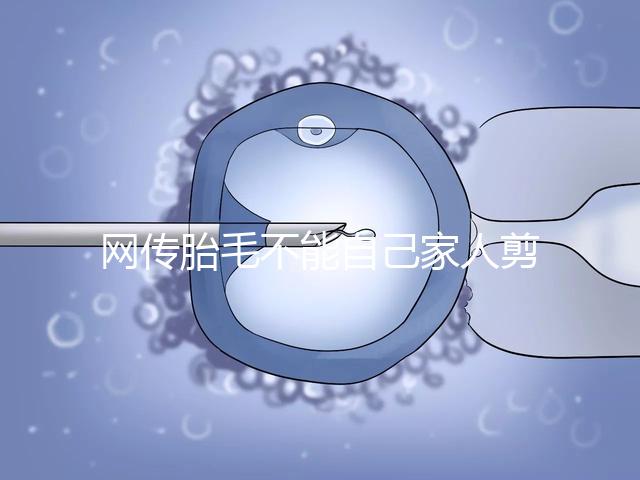 網(wǎng)傳胎毛不能自己家人剪千萬(wàn)別信!去理發(fā)店更好是謠傳