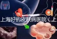 上海好的皮膚病醫院(上海皮膚科排名第一)