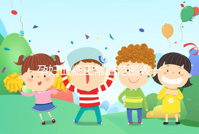 孕婦血糖正常值范圍表一覽，超過(guò)這個(gè)數(shù)或是妊娠期糖尿病